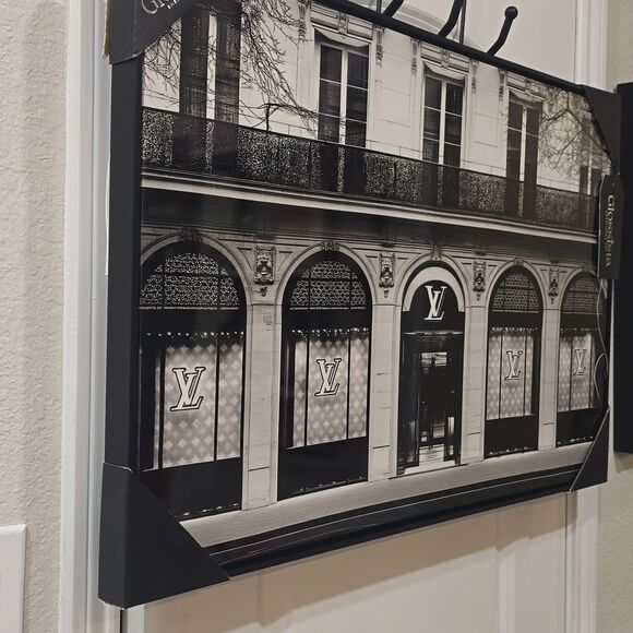 Glossista Louis Vuitton Monochrome Storefront Vinyl Canvas Framed Wall Decor - Picture 5 of 7
